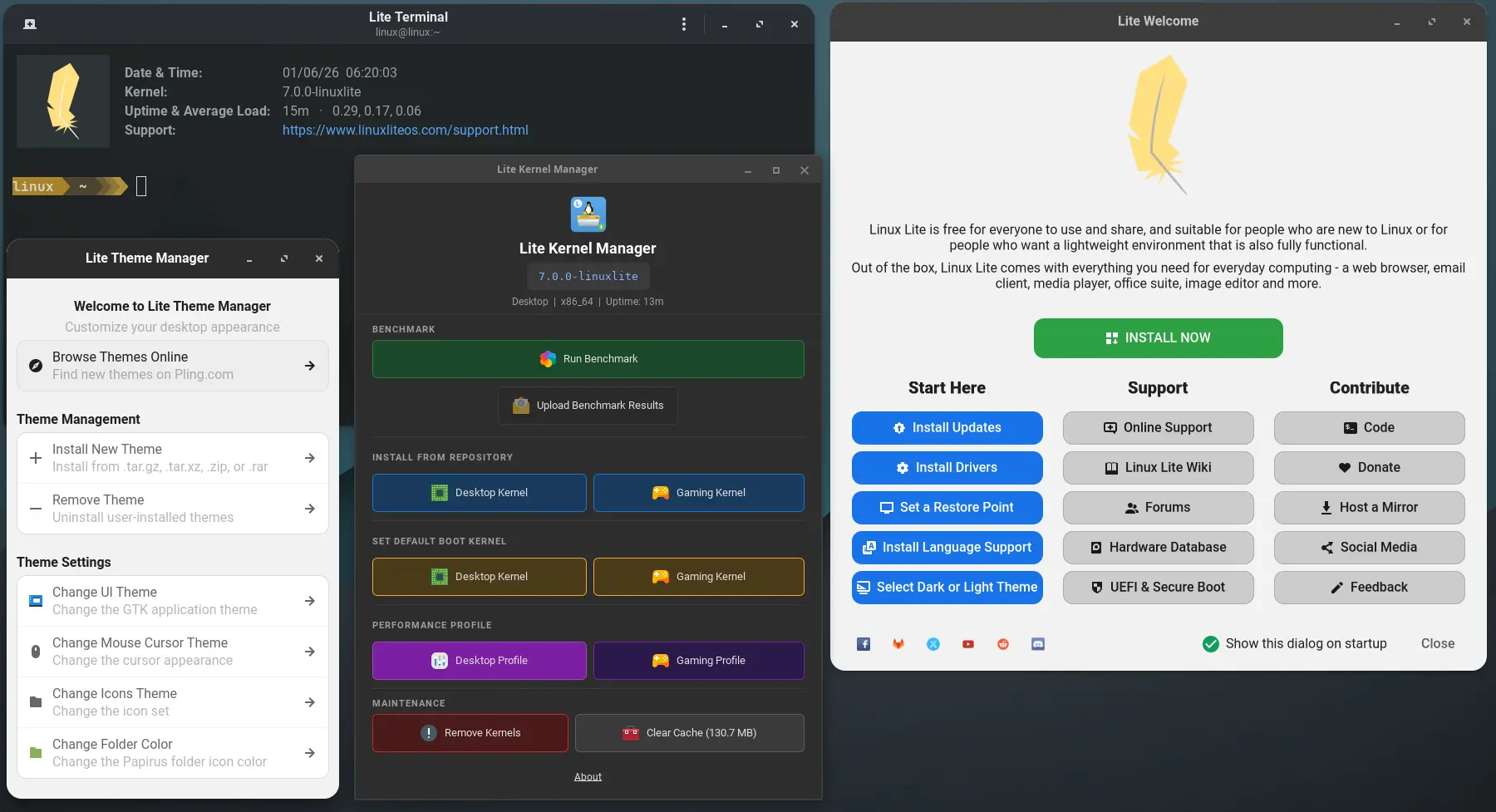 Linux Lite software applications